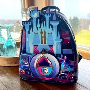Disney LoungeFly Cinderella Castle Mini Backpack